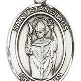 St. Stanislaus Medal, Sterling Silver, Large - No Chain