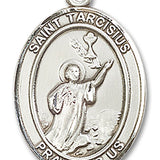 St. Tarcisius Medal, Sterling Silver, Large - No Chain