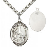 St. Veronica Medal, Sterling Silver, Large