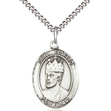 Women's Pewter Oval St. Edward the Confessor Medal