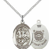 Women's Pewter Oval St. George Coast Guard Medal