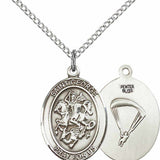 Women's Pewter Oval St. George Paratrooper Medal