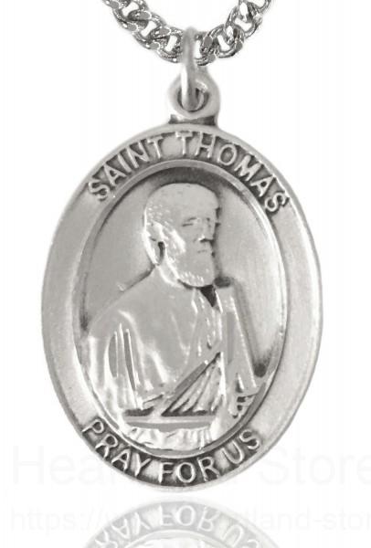 Thomas The Apostle Pendant DiamondJewelryNY Sterling Silver St