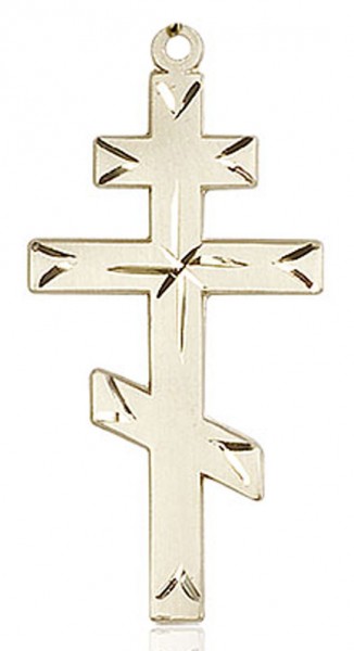 Saint Andrew's Cross Pendant, Gold Filled - No Chain