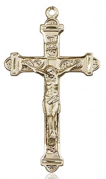 Crucifix Pendant, Gold Filled - No Chain