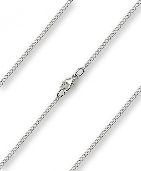Women's or Youth Size Curb Chain with Clasp - Sterling Silver