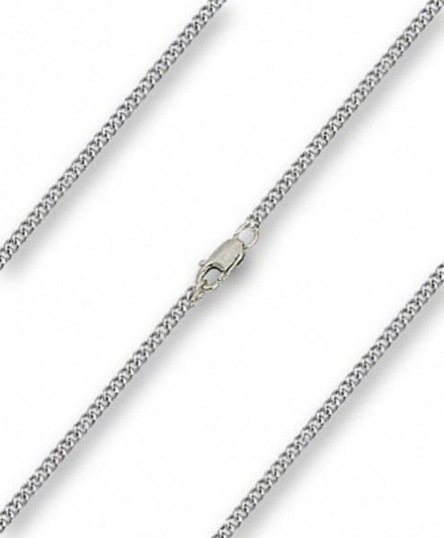 Medium Curb Chain with Clasp - Sterling Silver