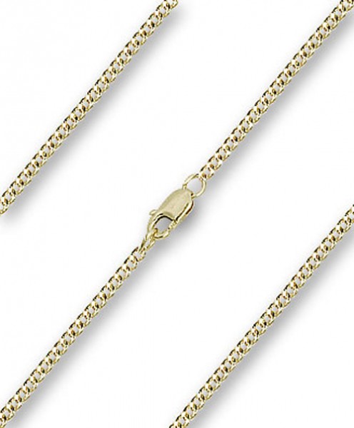 Men's Heavy Curb Chain with Clasp - 14K Yellow Gold