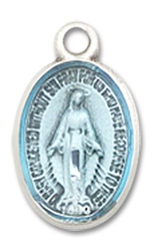 Miraculous Medal, Sterling Silver - No Chain