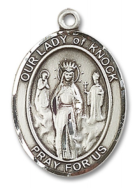 Our Lady of Knock Medal, Sterling Silver, Large - No Chain