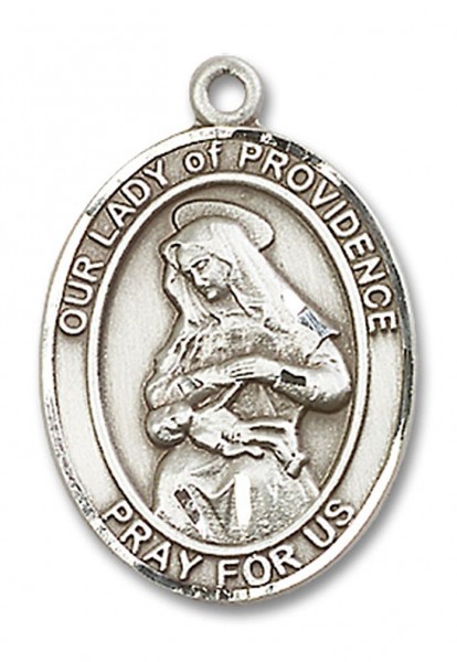 Our Lady of Providence Medal, Sterling Silver, Large - No Chain