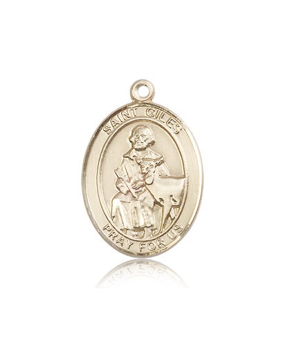 St. Giles Medal, 14 Karat Gold, Large - 14 KT Yellow Gold