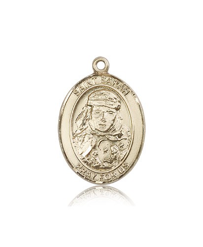 St. Sarah Medal, 14 Karat Gold, Large - 14 KT Yellow Gold