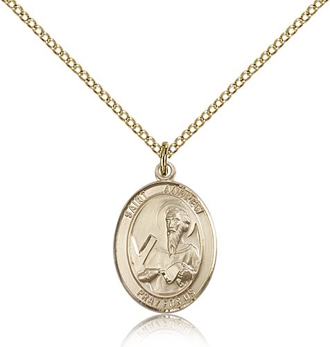 St. Andrew the Apostle Medal, Gold Filled, Medium - Gold-tone