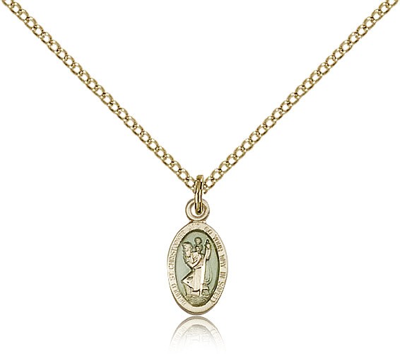 St. Christopher Medal, Gold Filled - Gold-tone