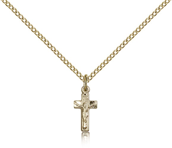 Crucifix Pendant, Gold Filled - Gold-tone