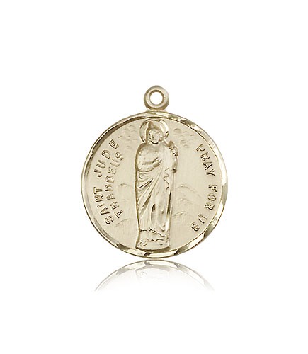 St. Jude Medal, 14 Karat Gold - 14 KT Yellow Gold