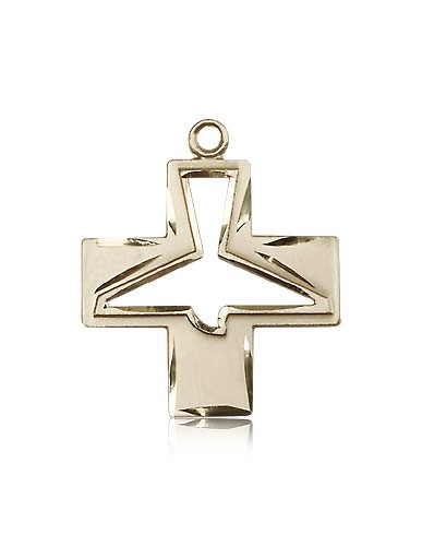 Holy Spirit Medal, 14 Karat Gold - 14 KT Yellow Gold