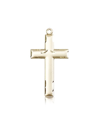 Cross Pendant, 14 Karat Gold - 14 KT Yellow Gold