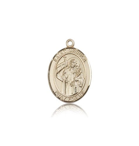 St. Ursula Medal, 14 Karat Gold, Medium - 14 KT Yellow Gold