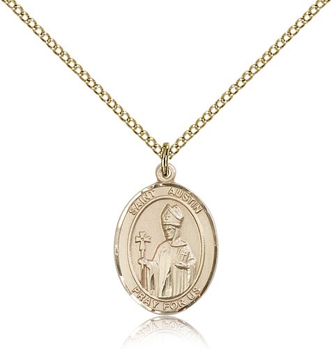 St. Austin Medal, Gold Filled, Medium - Gold-tone