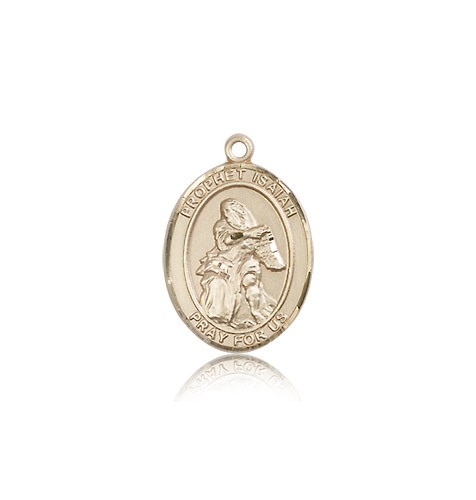 St. Isaiah Medal, 14 Karat Gold, Medium - 14 KT Yellow Gold