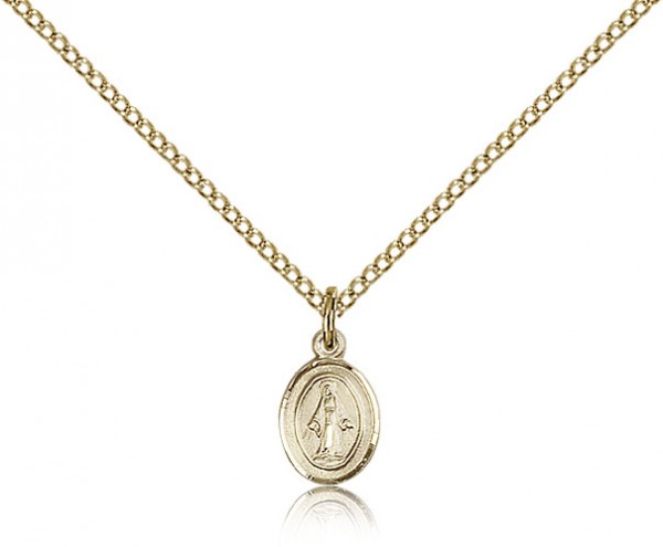 Miraculous Medal, Gold Filled - Gold-tone