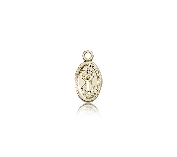 St. Christopher Medal, 14 Karat Gold - 14 KT Yellow Gold