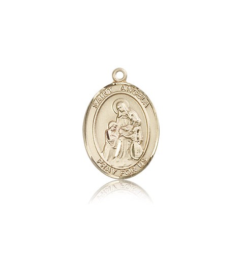 St. Angela Merici Medal, 14 Karat Gold, Medium - 14 KT Yellow Gold