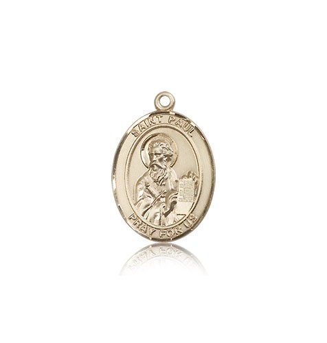 St. Paul the Apostle Medal, 14 Karat Gold, Medium - 14 KT Yellow Gold
