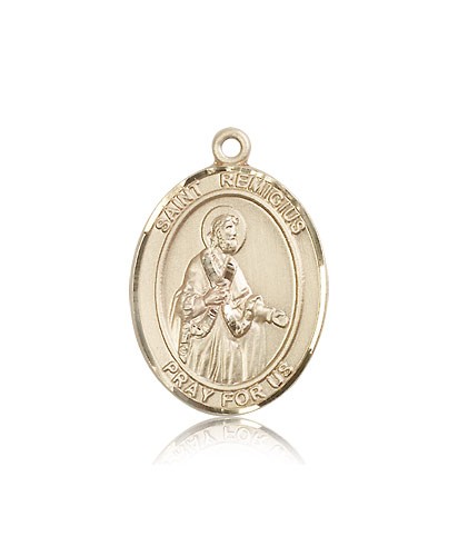 St. Remigius of Reims Medal, 14 Karat Gold, Large - 14 KT Yellow Gold