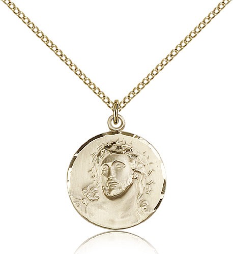 Ecce Homo Medal, Gold Filled - Gold-tone