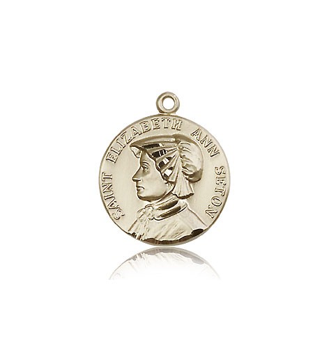 St. Elizabeth Ann Seton Medal, 14 Karat Gold - 14 KT Yellow Gold