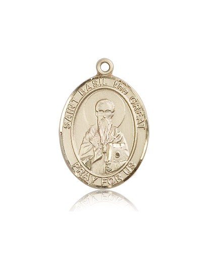 St. Basil the Great Medal, 14 Karat Gold, Large - 14 KT Yellow Gold