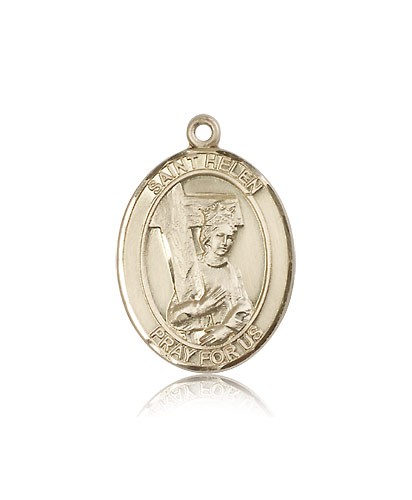 St. Helen Medal, 14 Karat Gold, Large - 14 KT Yellow Gold