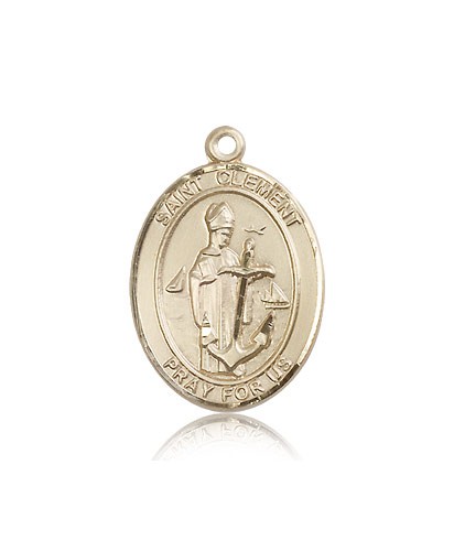 St. Clement Medal, 14 Karat Gold, Large - 14 KT Yellow Gold