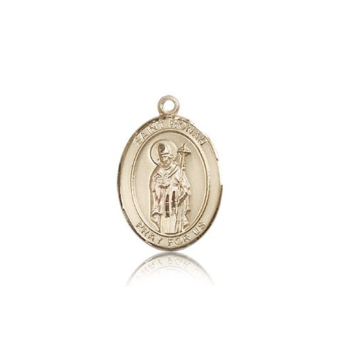 St. Ronan Medal, 14 Karat Gold, Medium - 14 KT Yellow Gold