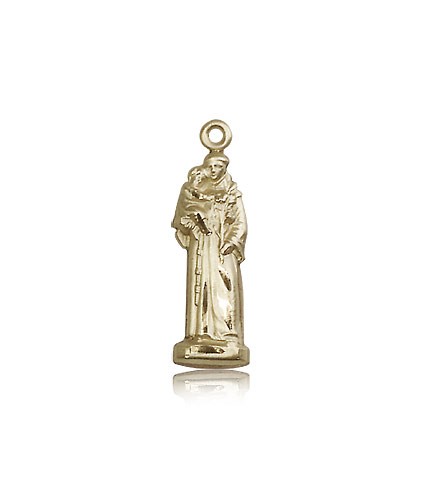 St. Anthony Medal, 14 Karat Gold - 14 KT Yellow Gold