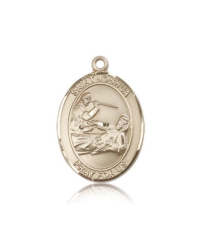 St. Joshua Medal, 14 Karat Gold, Large - 14 KT Yellow Gold