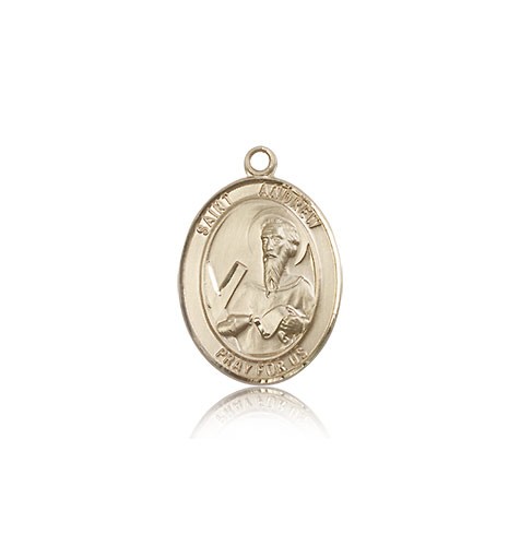 St. Andrew the Apostle Medal, 14 Karat Gold, Medium - 14 KT Yellow Gold