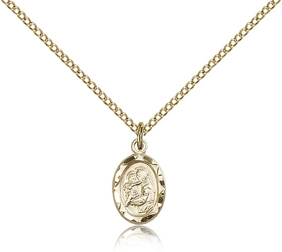 St. Anthony Medal, Gold Filled - Gold-tone