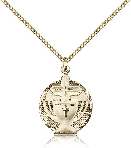 Communion Medal, Gold Filled - Gold-tone