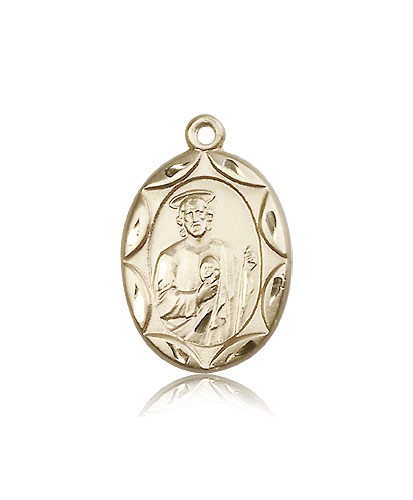 St. Jude Medal, 14 Karat Gold - 14 KT Yellow Gold