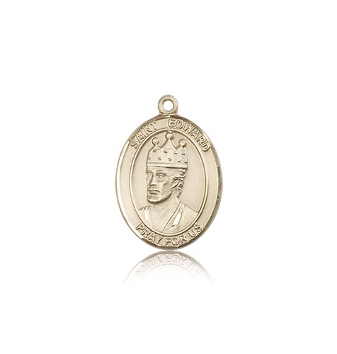 St. Edward the Confessor Medal, 14 Karat Gold, Medium - 14 KT Yellow Gold
