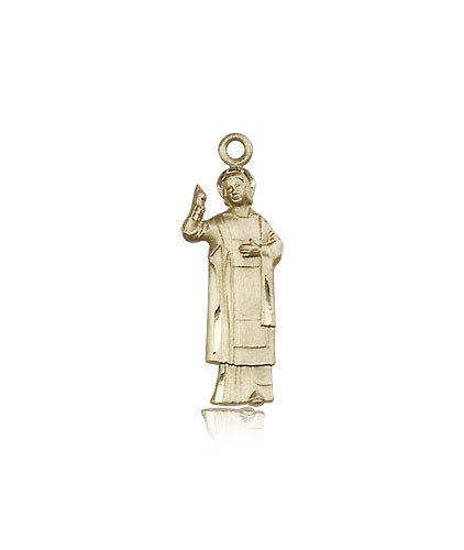 St. Florian Medal, 14 Karat Gold - 14 KT Yellow Gold