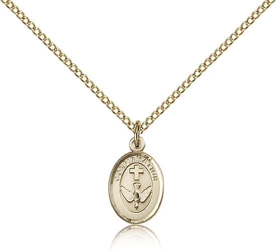 Confirmation Medal, Gold Filled - Gold-tone