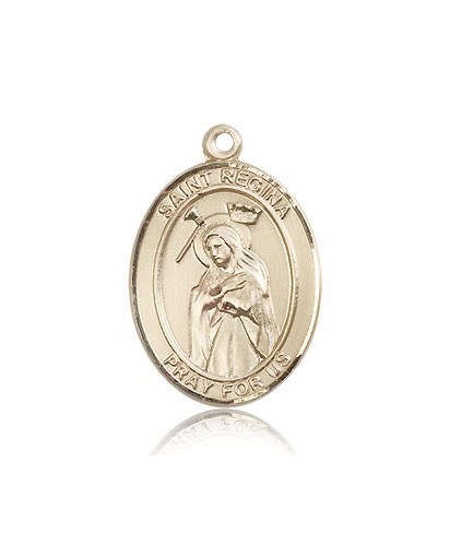 St. Regina Medal, 14 Karat Gold, Large - 14 KT Yellow Gold