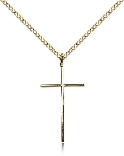 Cross Pendant, Gold Filled - Gold-tone