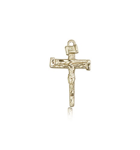 Nail Crucifix Pendant, 14 Karat Gold - 14 KT Yellow Gold