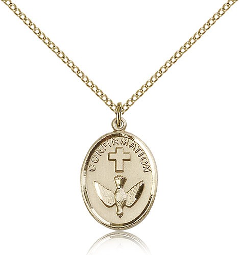 Confirmation Medal, Gold Filled - Gold-tone